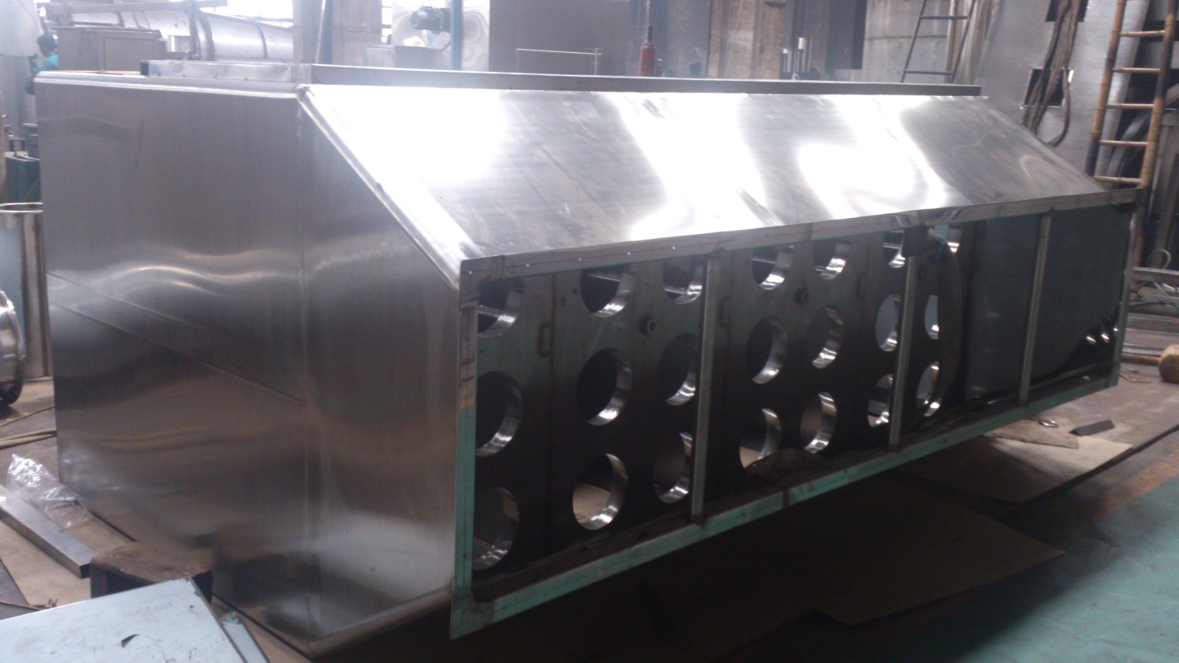 High Efficiency Horizontal Fluid Bed Dryer Machine Adjustable Temperature