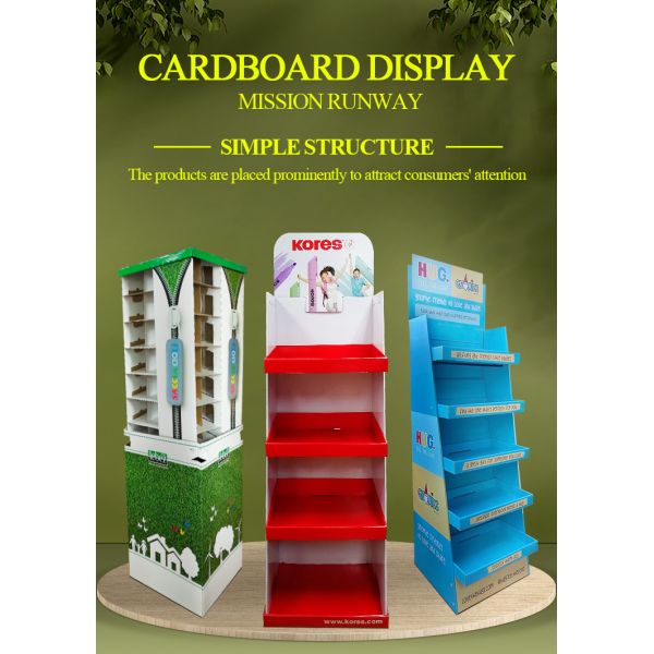 Paperboard POS Pegboard Display Stand Digital Printed For Theater