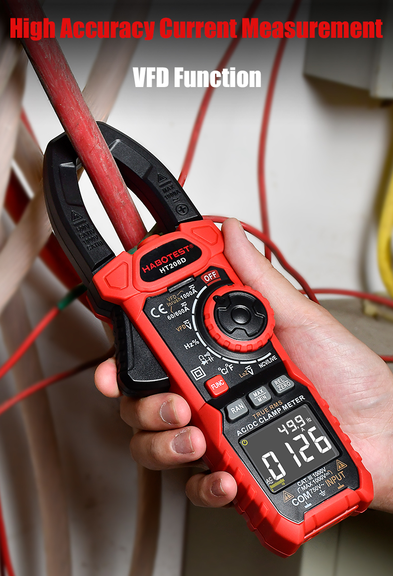 1000V 1000A 6000 Counts Digital Multimeter Clamp Meter