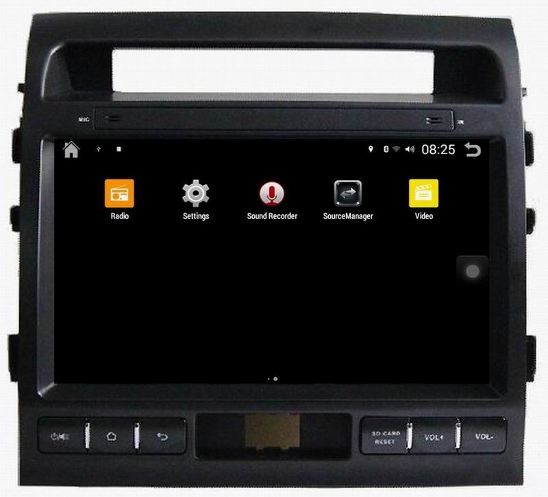 Ouchuangbo car video dvd player android 4.4 for Toyota Land Cruiser 2010-2012 Support 4*45 Watts amplifier 3g wifi BT