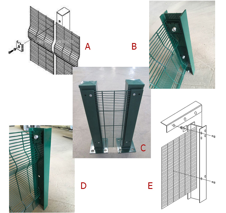 anti climb perimeter fence high security mesh