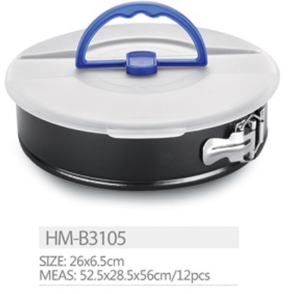 NonStick Springform Pan 10 Inch – Premium Cheesecake Baking Cake Pan With Removable Bottom & Cover Lid