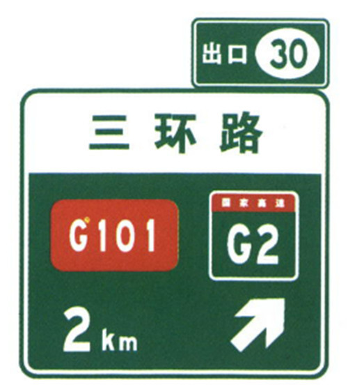 Hot Sale Exit Number Sign Traffic signs Guide Road Signs On High Speed Way