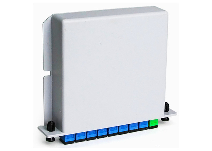 FTTH Plc Fiber Optic Splitter Box, 1x8 Cassette Plc Fiber Optic Splitter, LSZH