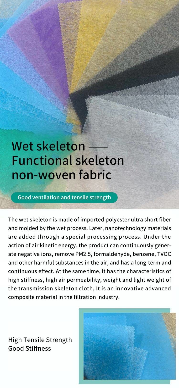 PET Polyester Melt Blown Filter Fabric Purple Blue Meltblown Filter Material