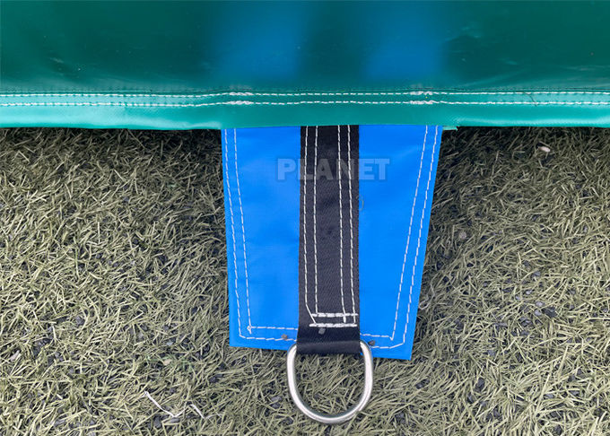 PVC Tarpaulin Puncture Proof Inflatable Water Slides With Pool