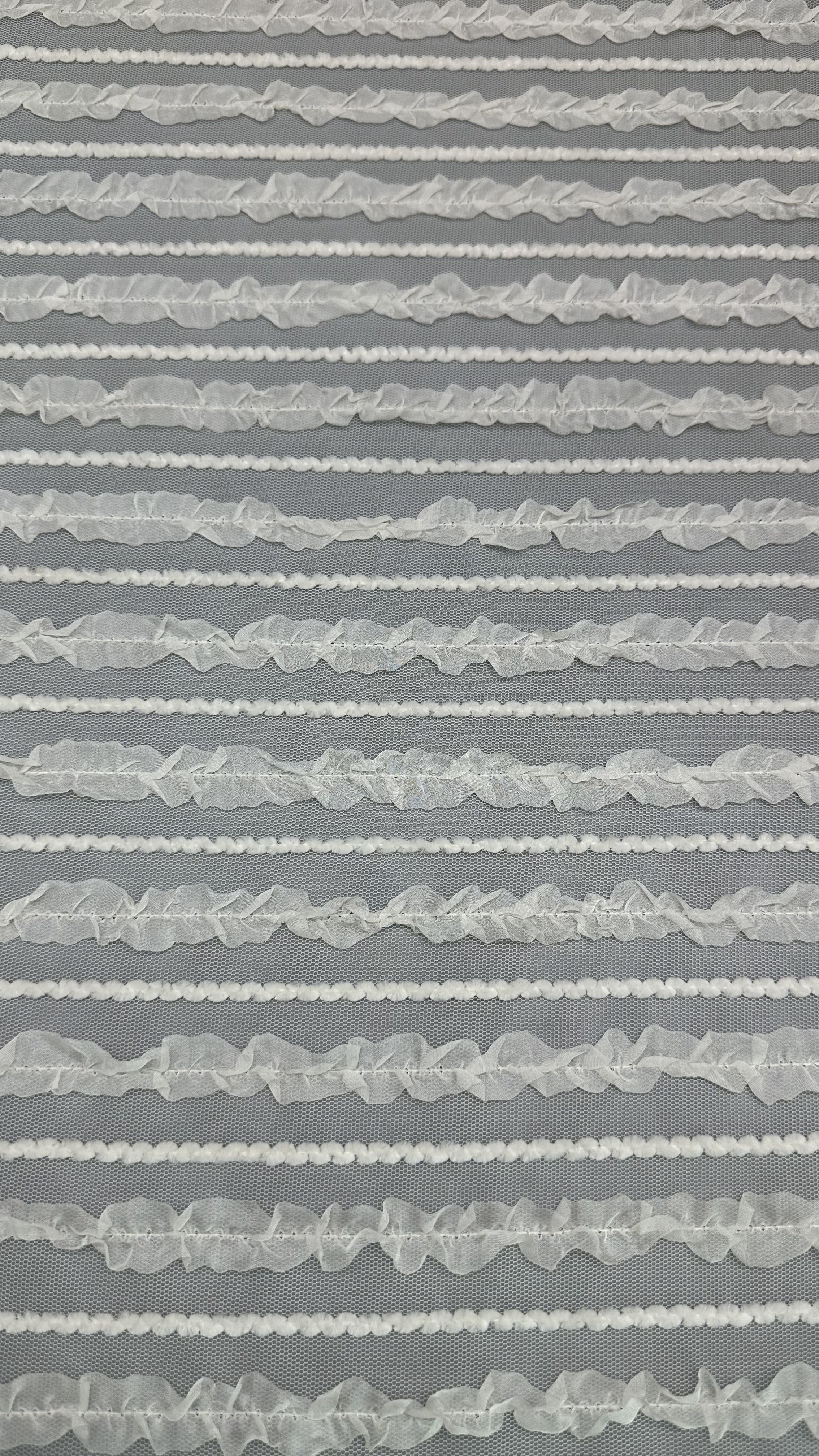 Tulle Mesh Fabric Lace Fabric Pleated Fabric for Garments Couture and Fashion Design