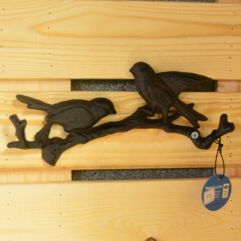 Antique Wall Mount Bird shape Black Iron Coat Hooks