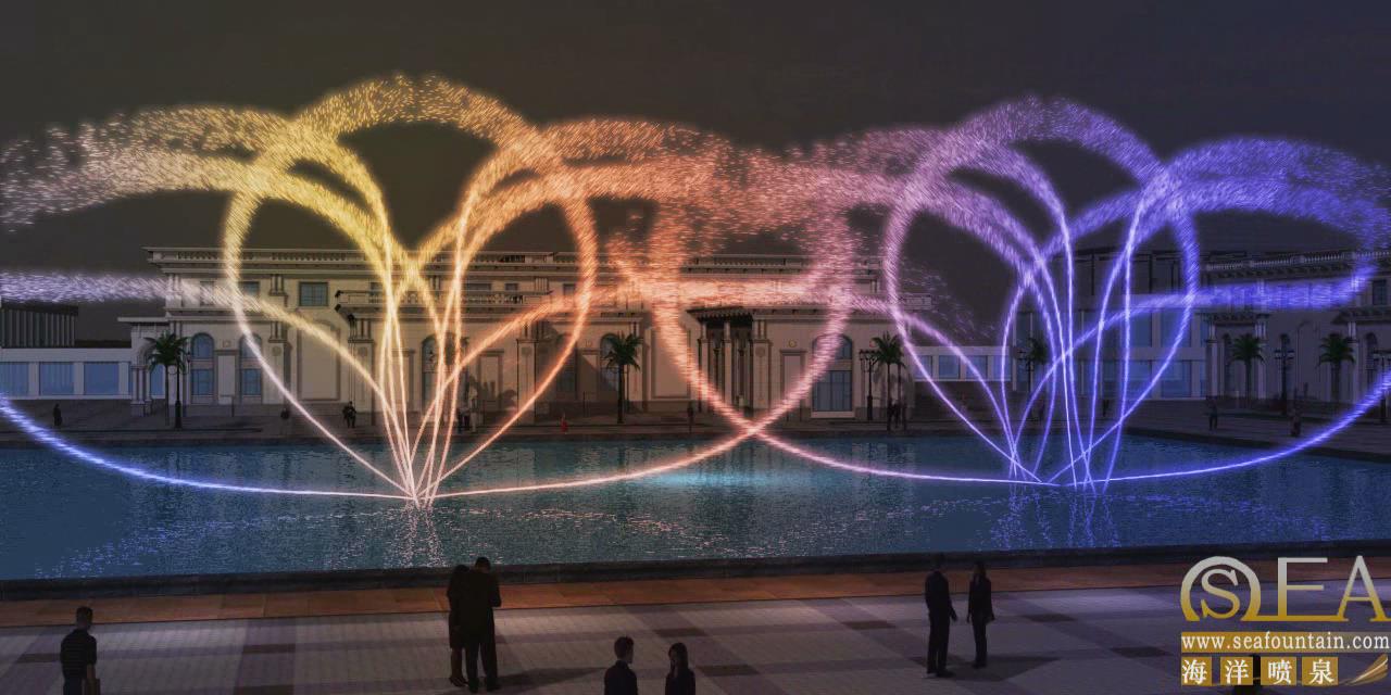 Multicolored shining manufacturer multimedia fountain Chinese experienced factory