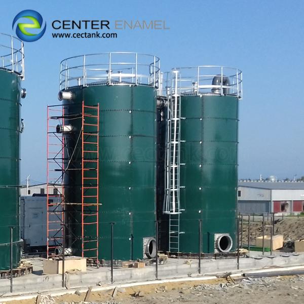 80000 Gallons Bolted Steel Anaerobic Digestion Tanks For Wastewater Treatment