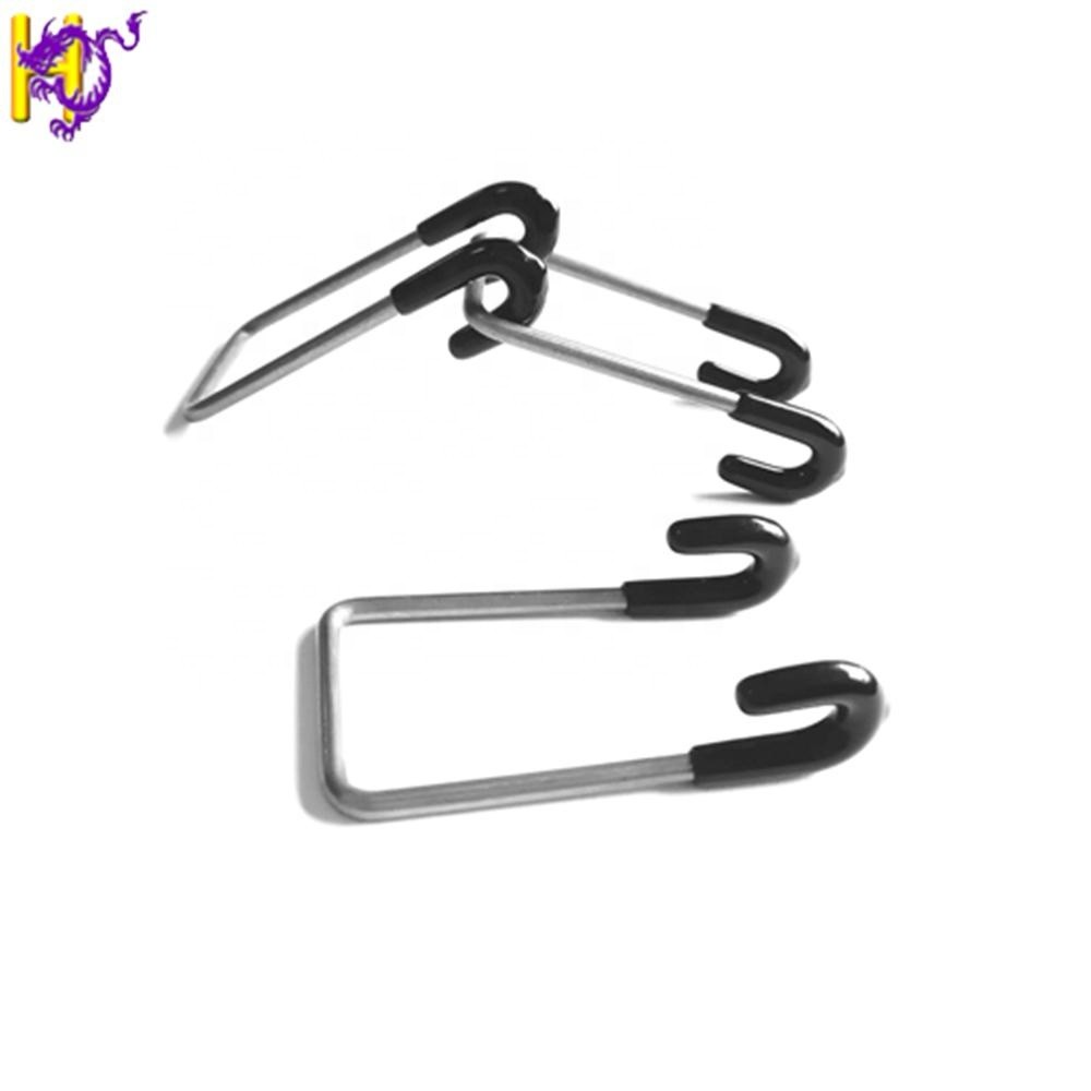 SS304 5mm Hanging Hook Bent Wire Forming Spring With Rubber Sleeve For LED Light