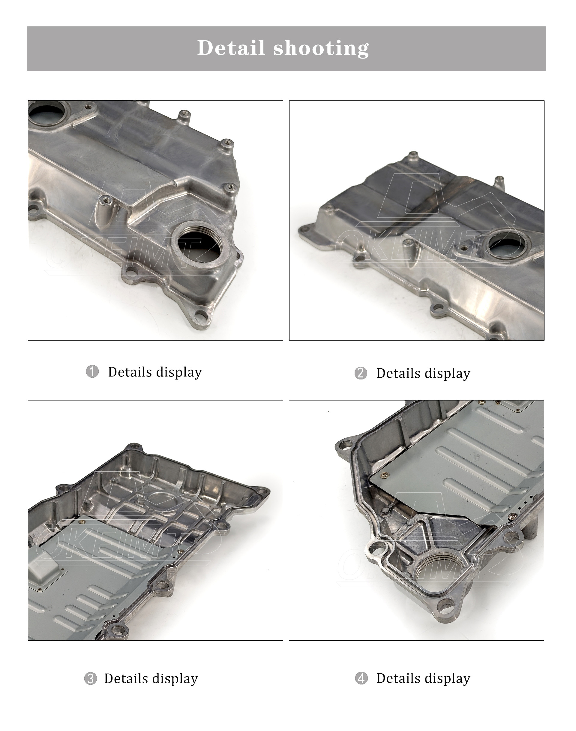 8-97362842-2 Engine Valve Cover 4HK1 Isuzu Valve Cover Aluminum Die Casting