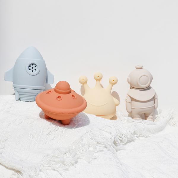 PAISEN Bpa Free Silicon Soft Toys Toddler Kids Water Spray Bathing Toy Shower