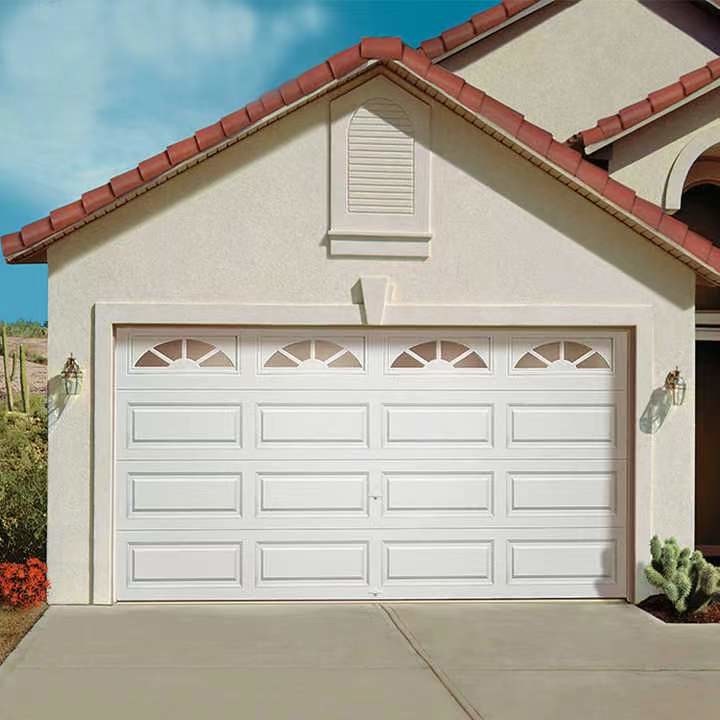 Galvanized Steel Automated Garage Door Modern Insulated Sectional Overhead Doors