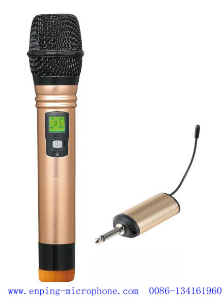 C5/rechargeable &portable universal mini 16 channels UHF wireless microphone with 6.35mm plug