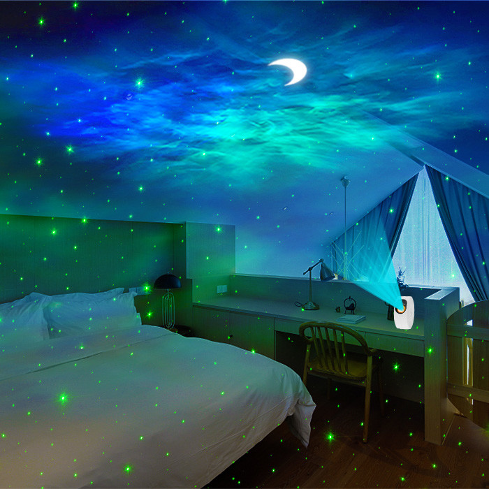 Bedroom Remote Moon Star Projector Multipurpose Children Gift