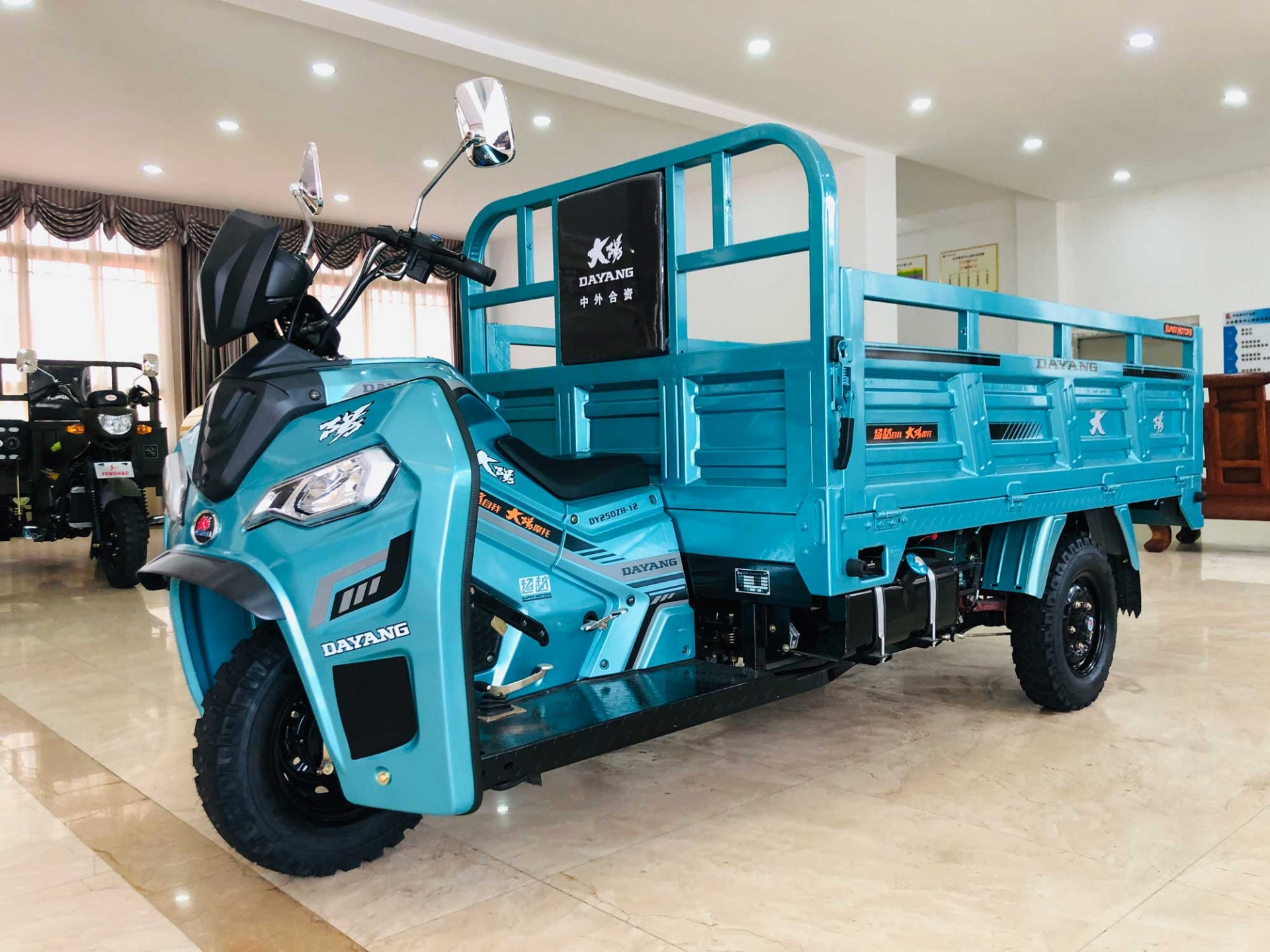 250CC Gasoline Motorized Cargo Tricycle with Big Load Capacity and Stability