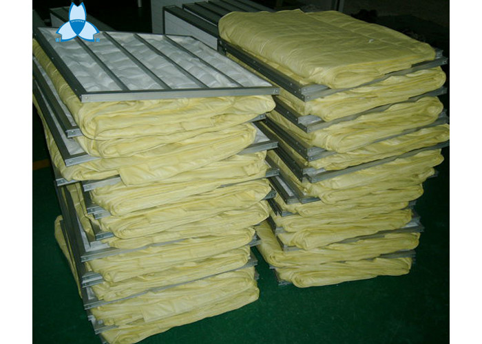 Synthetic Fiber Pocket Air Filter 619*360*592mm For Filtrate The Dust Partcles