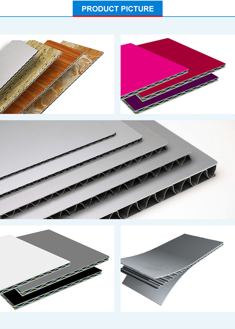 8mm ACP Corrugated Aluminium Corrugated Roofing Sheets Panels 1500mm Gloss SGS