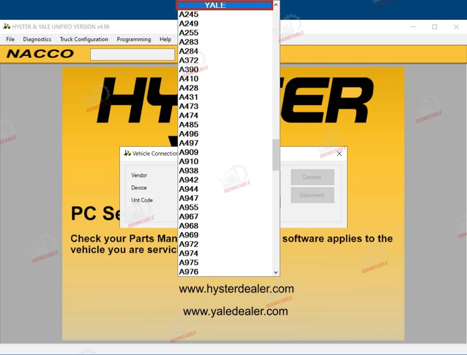 For Yale Hyster Pc Service Tool Ifak Can Usb Interface Diagnosis Tool For Hyster Yale Auto Forklift Truck Diagnosis+CF54