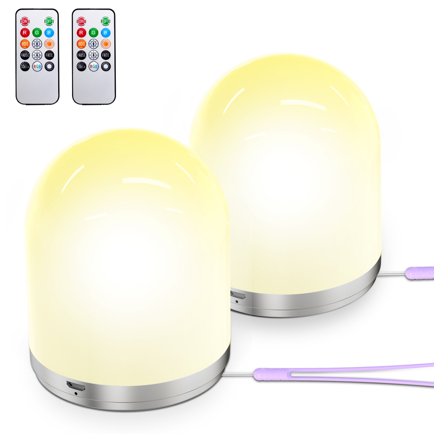 DC5V 1A 1.2W Remote Control Baby Night Light / Wireless Side Table Lamp
