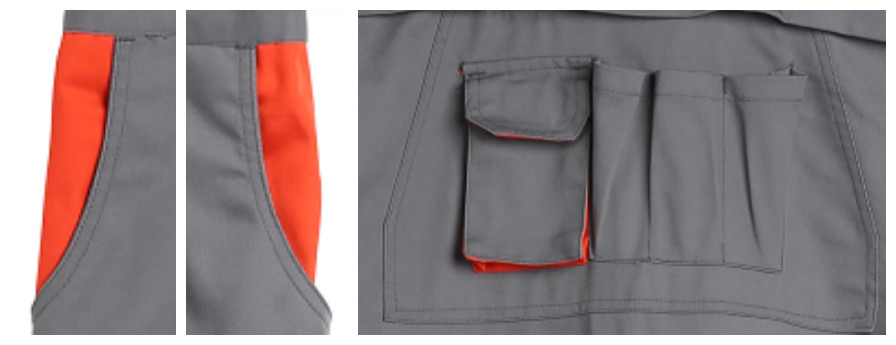 2450 GSM Adjustable Strap Three Dimensional Pocket Work Bib Overalls