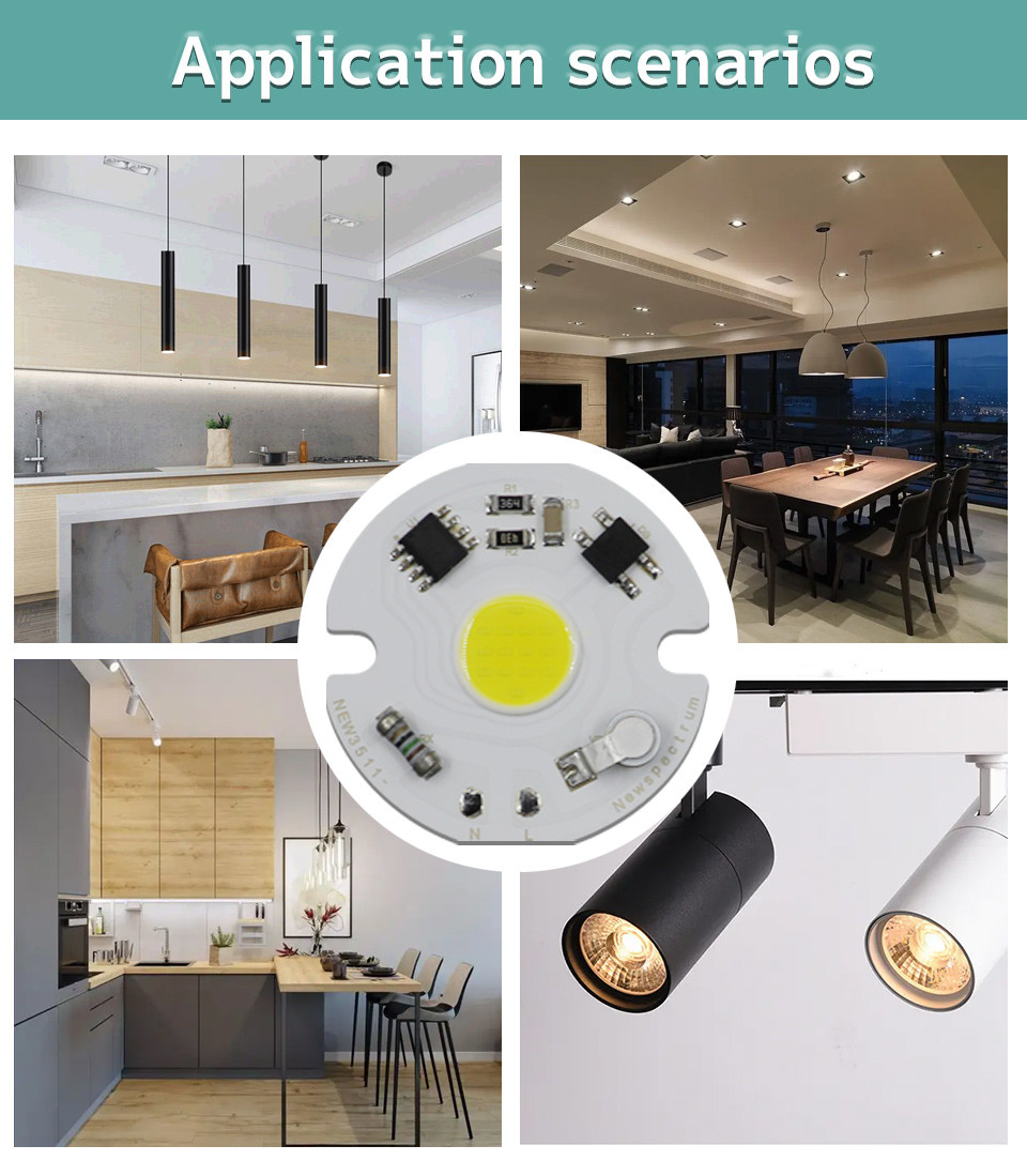 Matrix AC 220V 5w Cob Led Chip Intelligent IC High Color Rendering