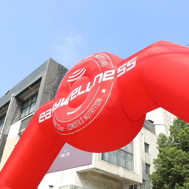 Outdoor Entrance Arch Inflatable Race Start Finish Line Inflatable Arch for Advertising Event