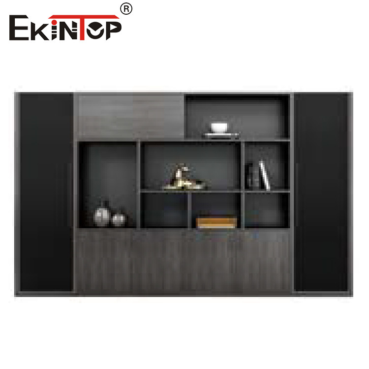 L Shaped Office Desk And File Cabinet Set Modern Style For Office Furniture