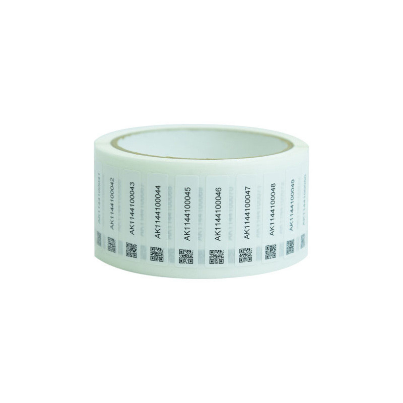 Custom QR Code PVC Permanent Adhesive Seal Label Stickers With Logo And Shape Customization