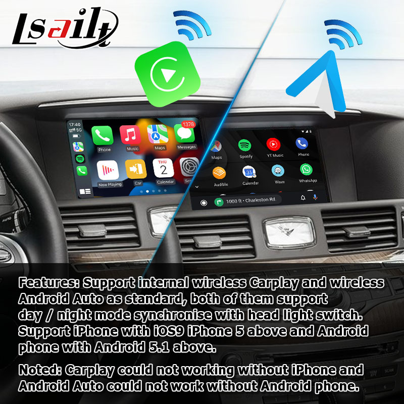 Infiniti Q70 M35 M37 Nissan Fuga wireless carplay android auto solution IT08 08IT