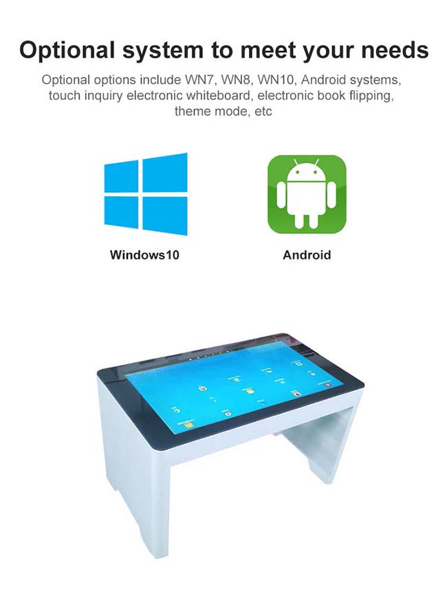 43 Inch New Design LCD touchscreen digital tea table  Interactive touch screen