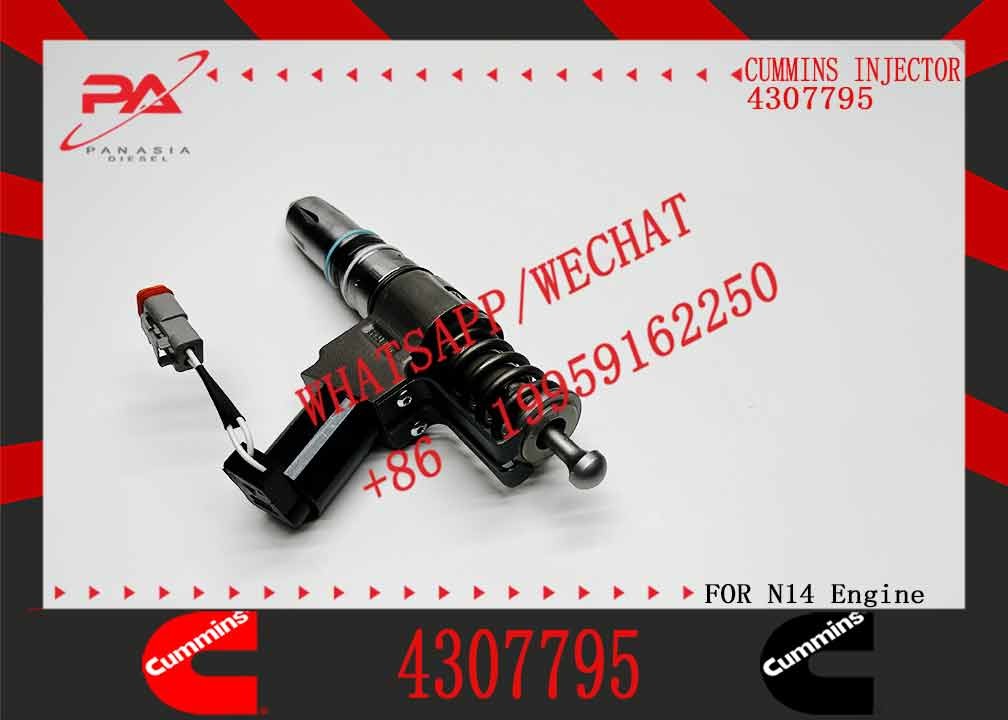 Common Rail Diesel Fuel Injector 4307795 3073995F For Cummins QSN14 N14