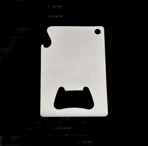 Innovative Promotion Gift Credit Card Laser Engrave Blank Metal Business Card Stainless Steel Beer Bottle Opener