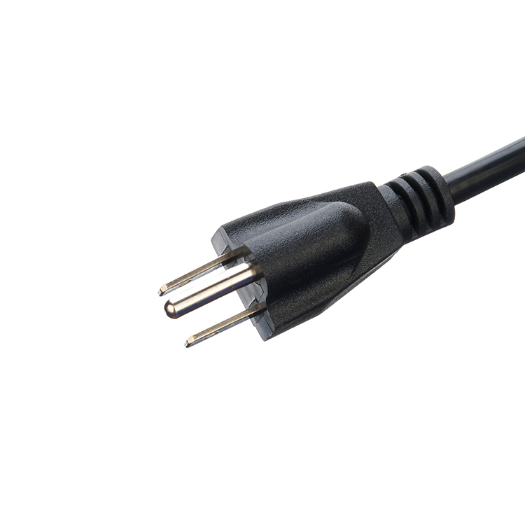Customized ETL 3 Prong American Power Cord ETL1ft Flat Head Extension Cord PVC Jacket 3X16AWG 7a 125v 2 Prong Figure 8
