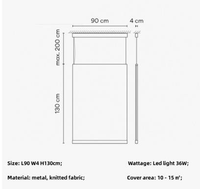 Designer Curtain Pendant Lights Modern Minimalism Pendant Lamp(WH-AP-552)