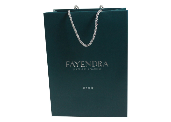 OEM ODM Paper Shopping Bags With Handles Embossing Debossing