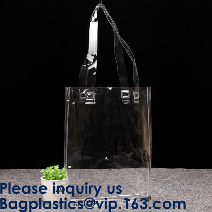 Promotional Pvc Shopping Bag Laser Tote Bag Handbag Waterproof Shopping Bag Glossy PVC Leather Bag PVC Woman Shopping Ba