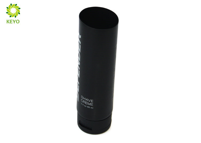 2 OZ Offset Printing Shaving Cream Tube Matte Black Color With Flip Cap