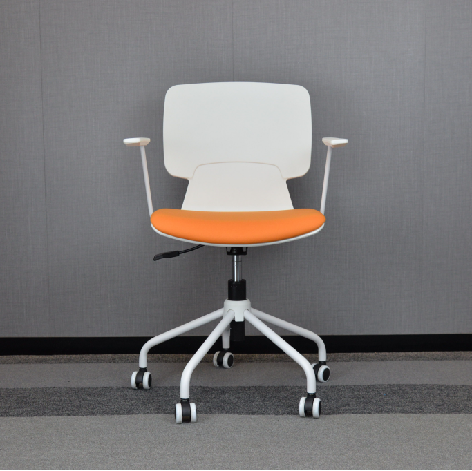 Plastic Swivel Conference Chair PP Office Swivel Chair With Wheels