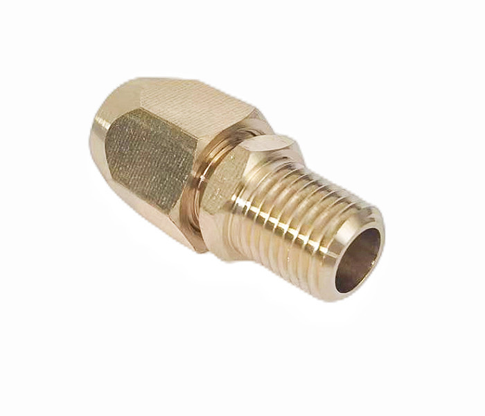 3/8" Barb Solid Brass Pneumatic Hose End Repair Fitting Corrosion Resistance