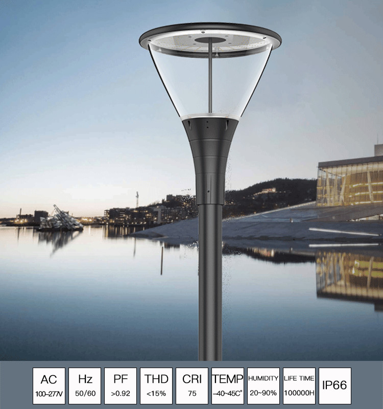 Die Casting Aluminum 30w 40w 60w 90w Waterproof Outdoor Garden Lights