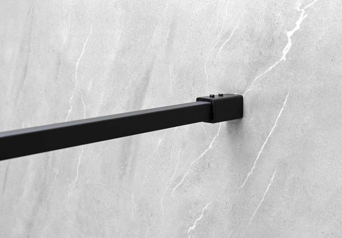 6/8mm Tempered Glass With Black Alum Frame Frameless Shower Enclosure For Stylish Bathroom