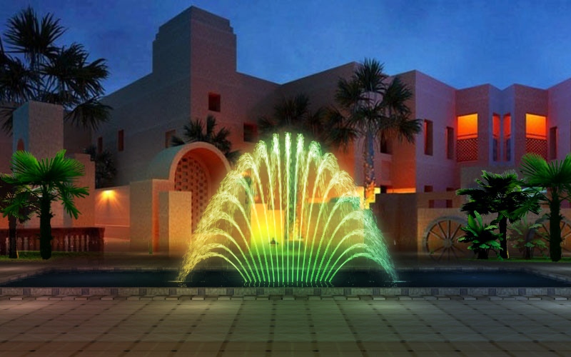 Modern Programmable Fountain Multimedia Control Super High Water Fountain