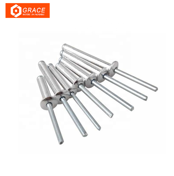 Aluminum Metal 8mm Countersunk Head Blind Rivets Galvanized