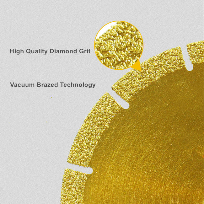 10mm Segment Universal Diamond Saw Tools Cutting Disc Vacuum Brazed