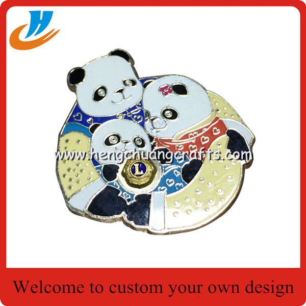 25mm No mold fee custom Metal Enamel Badges/Football Pin Badges/Football Stadium Pin Badge