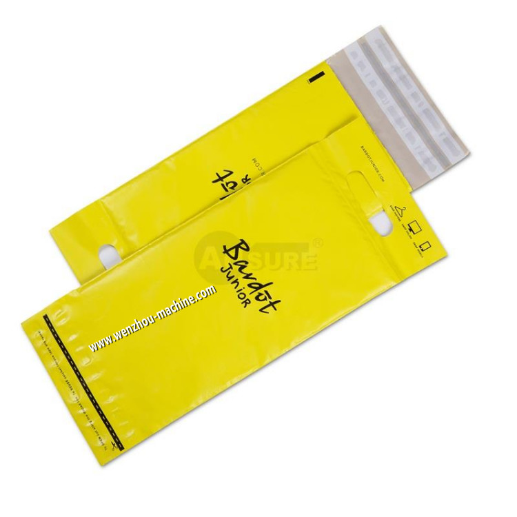 Double Tape Hot Melt Glue Poly Mailer Envelope Courier Bag Making Machine
