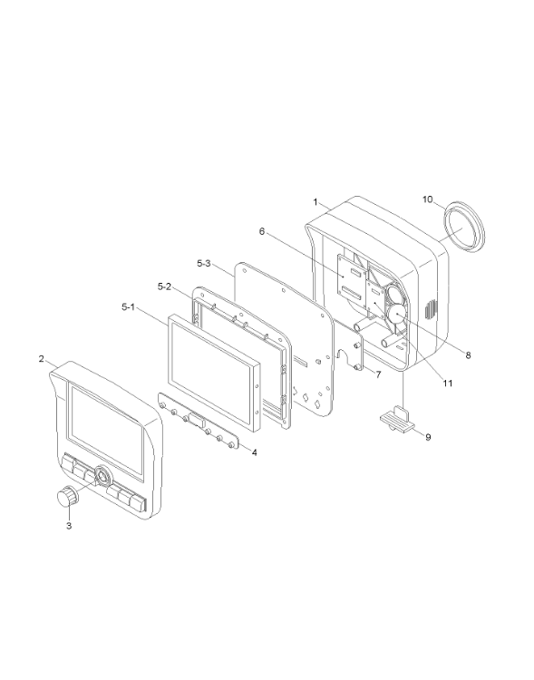 R210-9 Excavator Monitor Display Panel 21Q6-30104 21Q6-30105 21Q6-30102 21Q6-33400