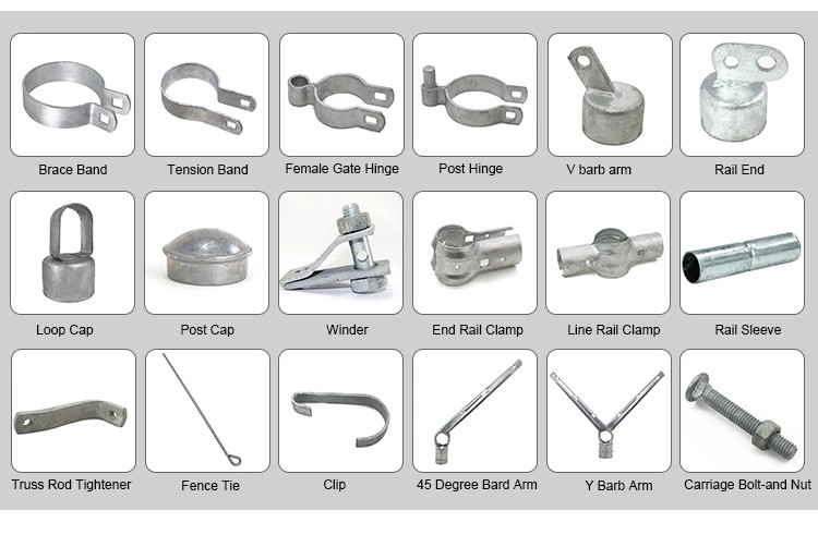 Hot Dipped Galvanized Cyclone Wire Mesh Fence 2.5mm Dia